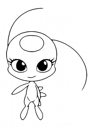 Noir Cat and Ladybug Coloring Pages - Get Coloring Pages