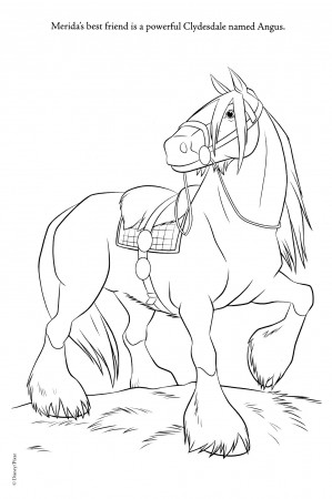 Disney Brave Horse Coloring Page - Get Coloring Pages