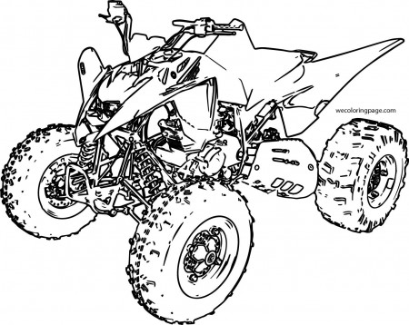 cool Sport ATV Yamaha Raptor Coloring Page | Monster truck coloring pages, Coloring  pages, Sports coloring pages