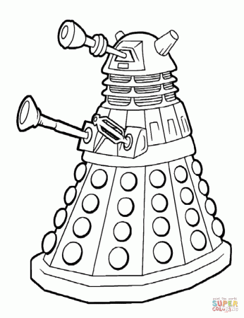 Dalek Emperor coloring page | Free Printable Coloring Pages