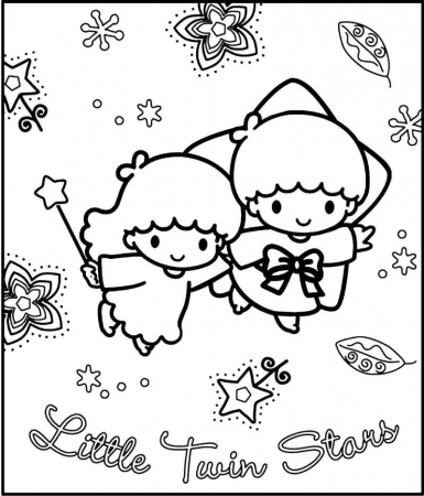 little twin stars colouring pages! : r/ageregression