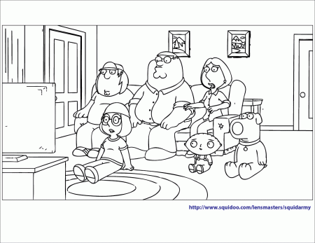 Family Guy Printable - Coloring Pages for Kids and for Adults