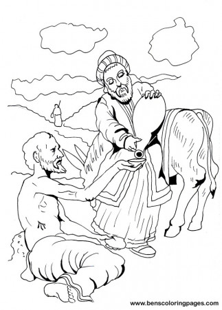 click the good samaritan parable coloring pages to view printable ...