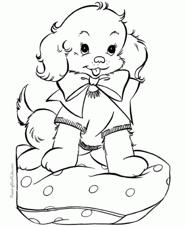Cute Pictures Of Puppies To Color - Coloring Pages for Kids and ...