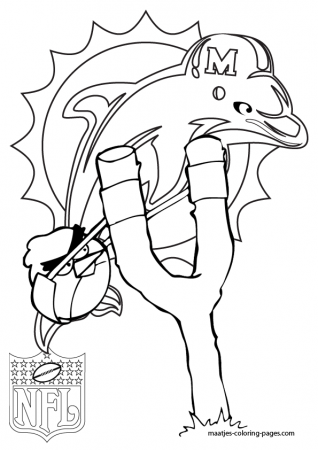 Miami Dolphins Coloring Page