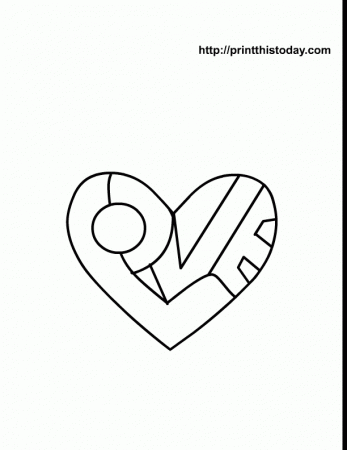 Intelligence Printable Heart Coloring Pages Az Coloring Pages ...