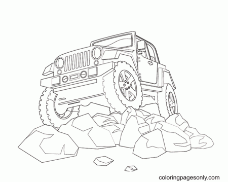 Mud Jeep Coloring Pages - Jeep Coloring Pages - Coloring Pages For Kids And  Adults
