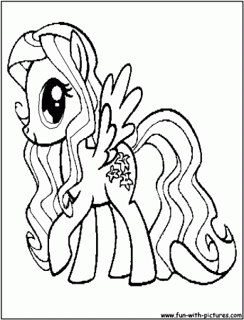 Drawing My Little Pony #42036 (Cartoons) – Printable coloring pages