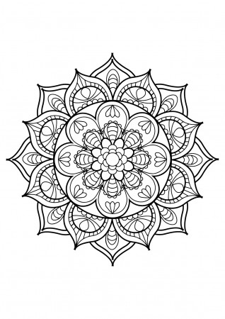 Mandalas-to-print - Mandalas Kids Coloring Pages