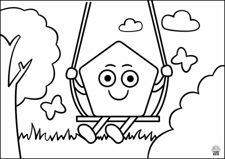 Coloring pages for kids – Shapes | Amax Kids