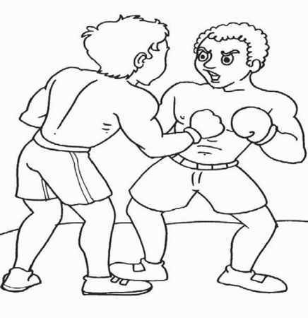 Boxing Coloring Pages - Best Coloring Pages For Kids