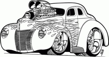 Related Cool Coloring Pages item-16048, Muscle Car Coloring Pages ...