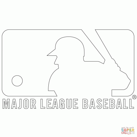 MLB Logo coloring page | Free Printable Coloring Pages