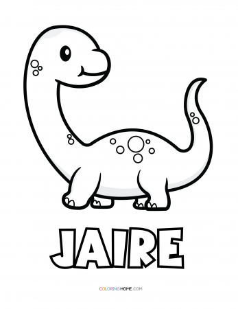 Jaire dinosaur coloring page