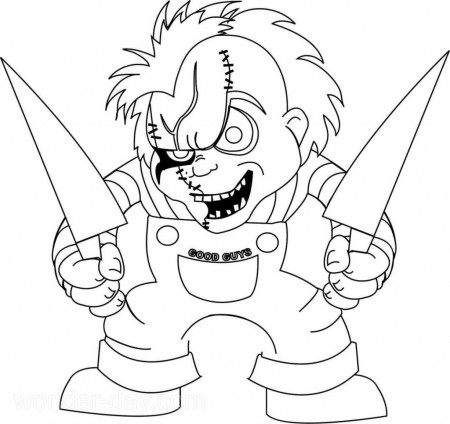 Chucky Coloring Pages | WONDER DAY — Coloring pages for children and adults