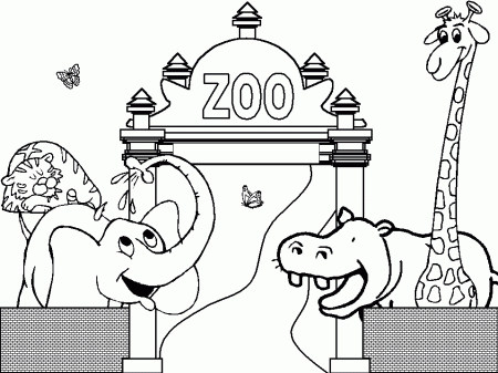 Zoo Coloring Pages | fanzdvrlistscom