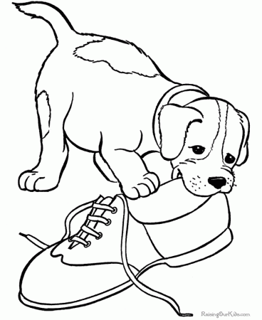 Puppies Coloring Pages Dog Coloring Pages Free Printable Dog Puppy ...
