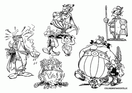 Asterix Coloring Pages