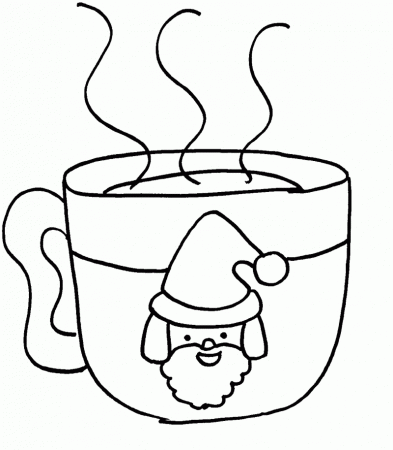 Hot Chocolate Coloring Page - Coloring Pages for Kids and for Adults
