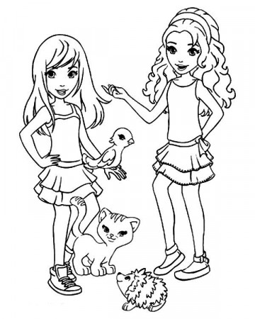 Lego Friends Printables - Coloring Pages for Kids and for Adults