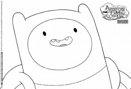 Adventure Time Coloring Page - Finn