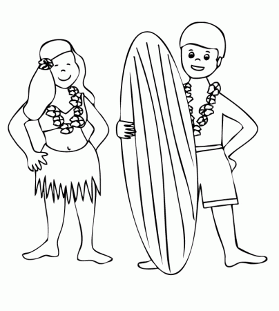 Hawaii S - Coloring Pages for Kids and for Adults