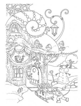 coloring pages : Christmas Coloring Pages For Adults New Nice Little Town  Christmas 2 Adult Coloring Book Stress Christmas Coloring Pages for Adults  ~ peak