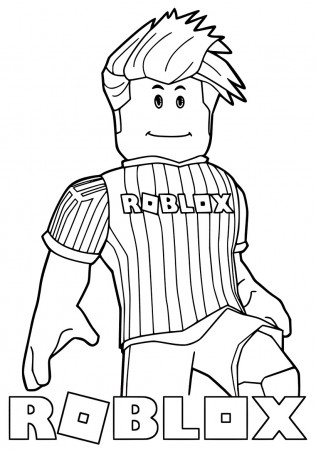 Roblox Footballer Coloring Page - Free Printable Coloring Pages for Kids