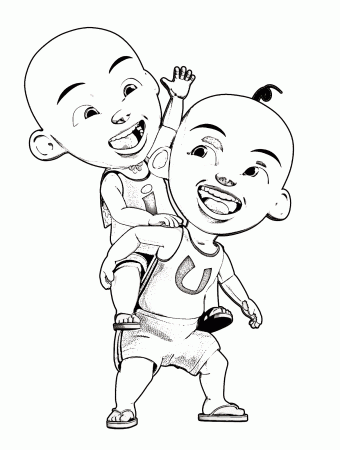 32+ Gambar Kartun Upin Dan Ipin Hitam Putih - Gambar Kartun di 2020 | Buku  mewarnai, Kartun, Gambar