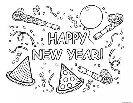New Years Coloring Pages | Boyama sayfaları, Ortaokul, Sanat