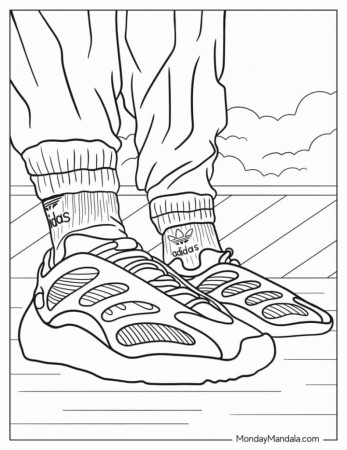 30 Shoe Coloring Pages (Free PDF Printables)