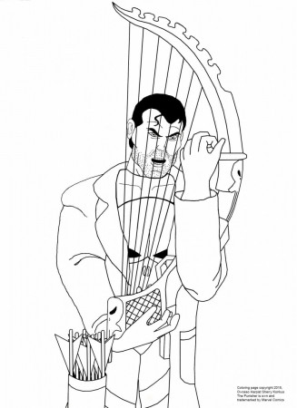 Punisher Coloring Pages | The Punisher's Harp