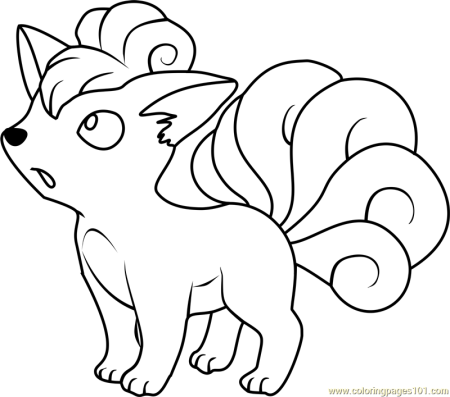 Vulpix Pokemon Coloring Page for Kids - Free Pokemon Printable Coloring  Pages Online for Kids - ColoringPages101.com | Coloring Pages for Kids