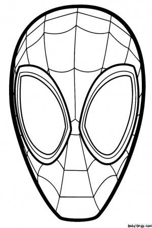 Coloring page SpiderMan Mask | Coloring ...