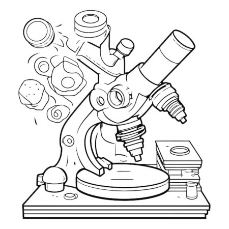 Microscope for Coloring Book ...