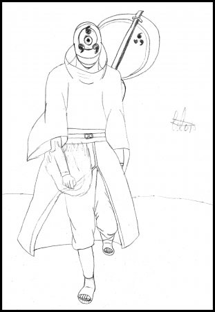 Naruto Tobi Characters Coloring Pages (Page 1) - Line.17QQ.com
