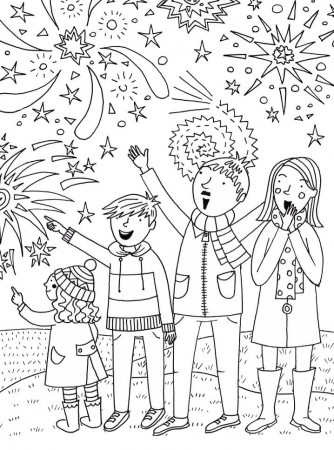 Guy Fawkes Night 3 Coloring Page - Free Printable Coloring Pages for Kids