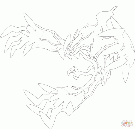 Yveltal coloring page | Free Printable Coloring Pages