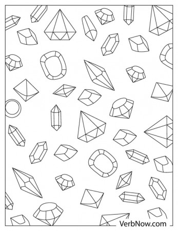 Free GEMSTONES Coloring Pages & Book for Download (Printable PDF) - VerbNow