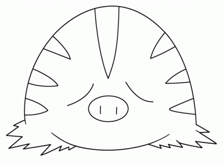 Swinub coloring page