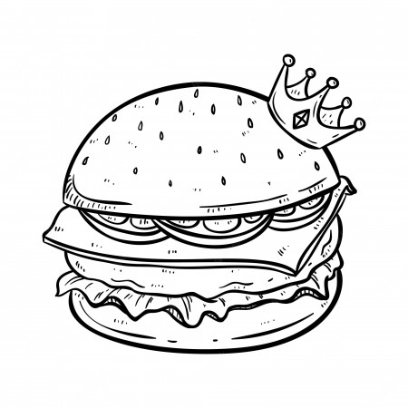 Page 11 | Burger Coloring Pages Images - Free Download on Freepik