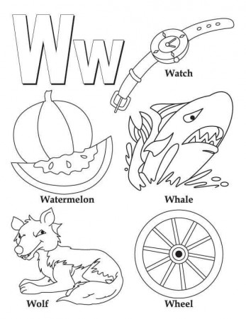 Letter W Coloring Pages - Free Printable Coloring Pages for Kids