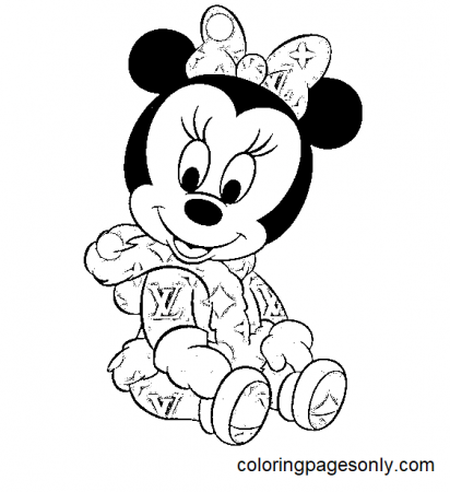 Louis Vuitton feat Disney Baby Minnie Coloring Pages - Lv Coloring Pages - Coloring  Pages For Kids And Adults