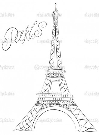 eiffel tower sketch | Paris Eiffel Tower | Stock Vector © marina99 ...