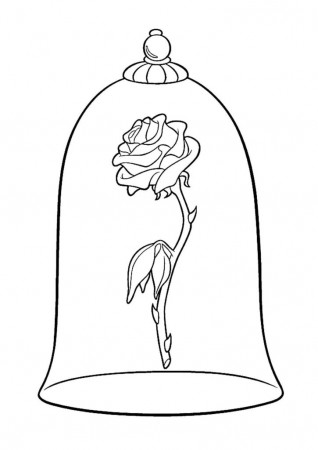 Coloring pages Beauty and the Beast. Print for free