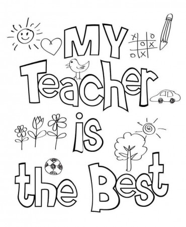 Teacher Appreciation Week Coloring Pages PDF Free - Coloringfolder.com |  Teacher appreciation quotes, Teachers day card, Teacher appreciation