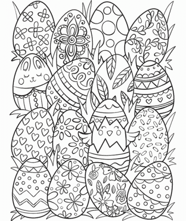 Easter Eggs Surprise Coloring Page | crayola.com