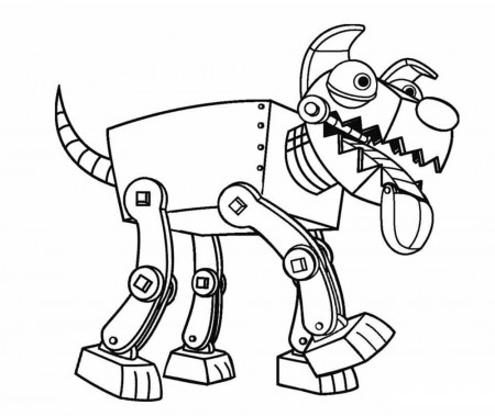 Dog Robot Coloring Page - Free Printable Coloring Pages for Kids