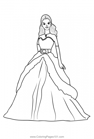 Barbie 1 Coloring Page for Kids - Free Barbie Printable Coloring Pages  Online for Kids - ColoringPages101.com | Coloring Pages for Kids