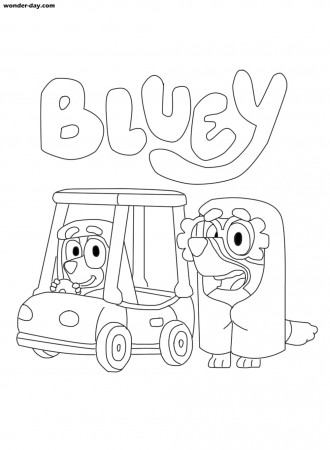 Bluey coloring pages. Print or download for free | WONDER DAY — Coloring  pages for children and adults